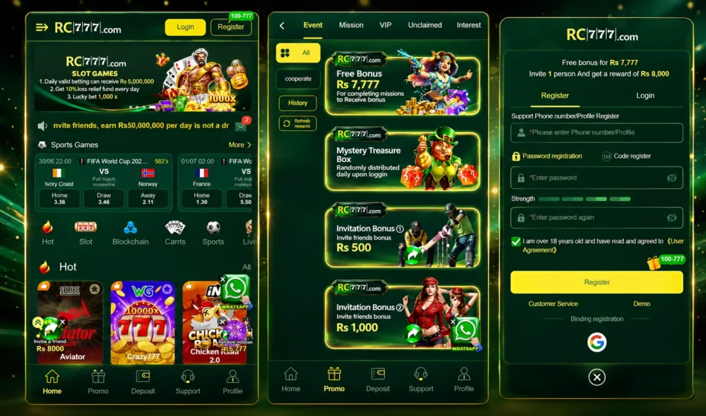 RC777 Game Earning App